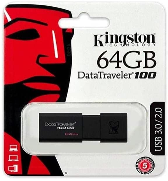 Kingston 64GB 100 G3 USB 3.0 DataTraveler (DT100G3/64GB), For Sale in Trinidad